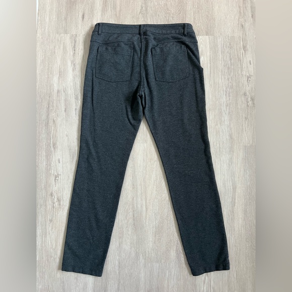 Athleta Avenue Ponte Skinny Pants Pockets Dark Grey 6P - Picture 3 of 9